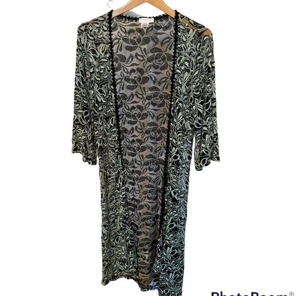 Honey & Lace Long Cardigan Robe, Small - Picture 1 of 4